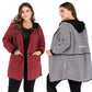 Plus Size Plaid Hooded Coat and Trench Coat