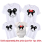 2023 Disney Family Vacation Shirts Cotton Matching Dad Mom Kids Tees Baby Rompers Funny