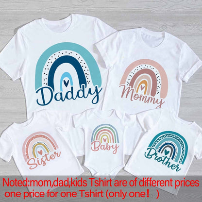 Family Matching Outfit Dad Mom and Me Family T-Shirt