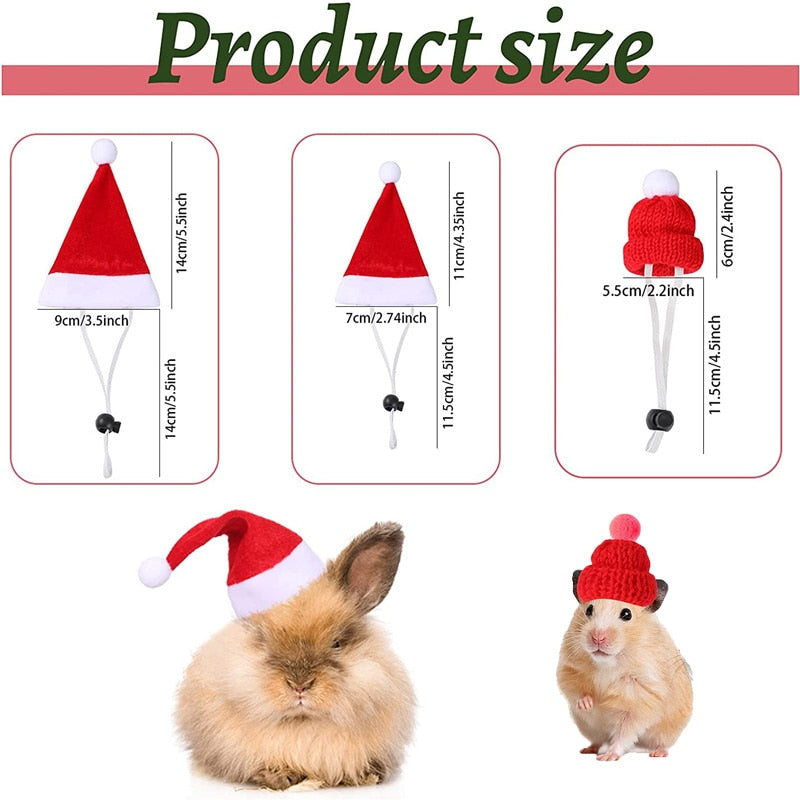 Christmas costume Mini pet hat hamster guinea pig scarf Christmas tiara