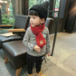 Winter children's small scarves for boys and girls