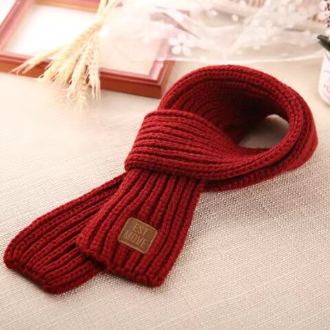 Winter children's small scarves for boys and girls
