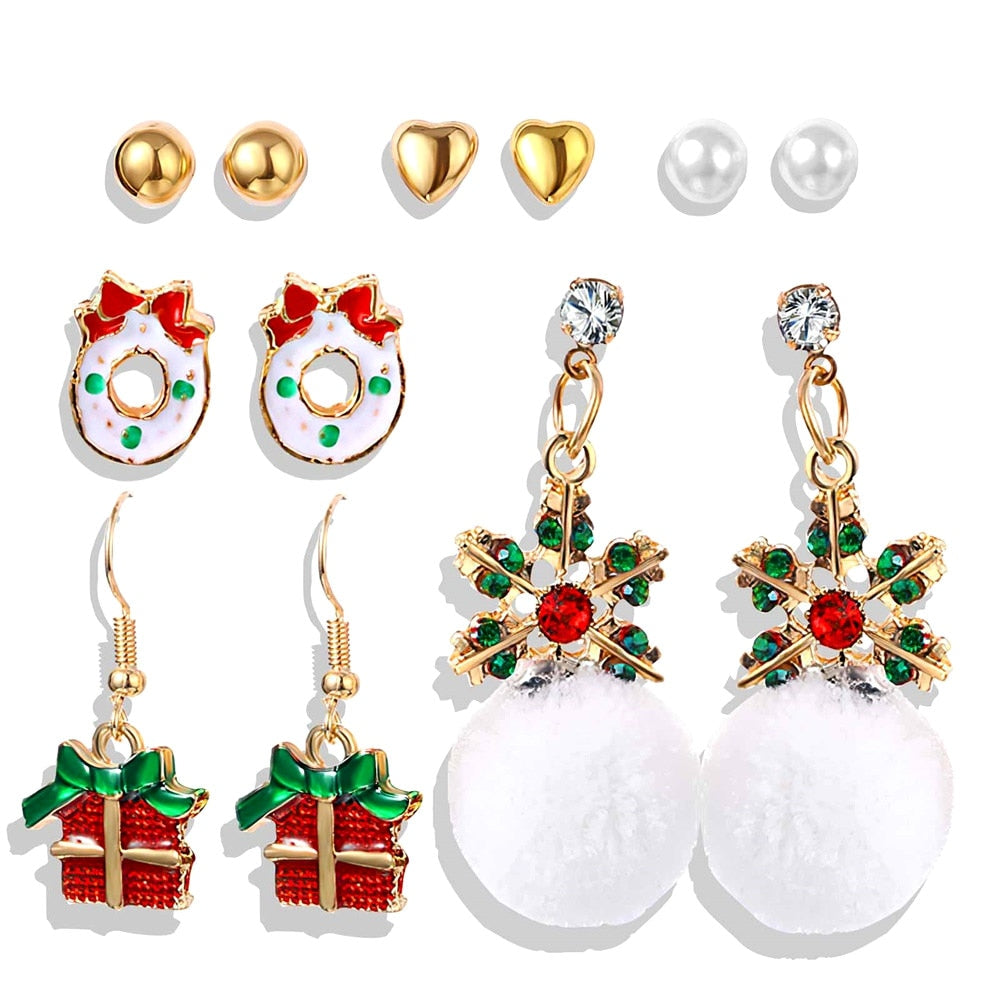 Christmas earrings Christmas gift cute Party Gift