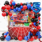 Spiderman Balloons Number Birthday Party Decorations Boy Kids Gifts