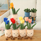 Decorative toy plant plush bookshelf decoration Creative flower pot girl gift