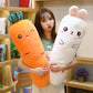 Cartoon animal toy rabbit carrot plush sleep pillow child birthday Christmas gift