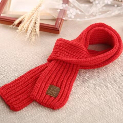 Winter children's small scarves for boys and girls