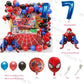 Spiderman Balloons Number Birthday Party Decorations Boy Kids Gifts