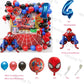 Spiderman Balloons Number Birthday Party Decorations Boy Kids Gifts