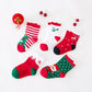 5Pairs Christmas baby winter socks New Year warm children socks