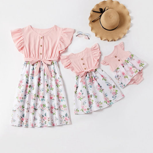 Mom and daughter dress