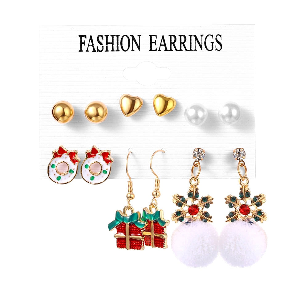 Christmas earrings Christmas gift cute Party Gift