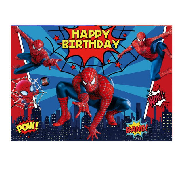 Spiderman Balloons Number Birthday Party Decorations Boy Kids Gifts