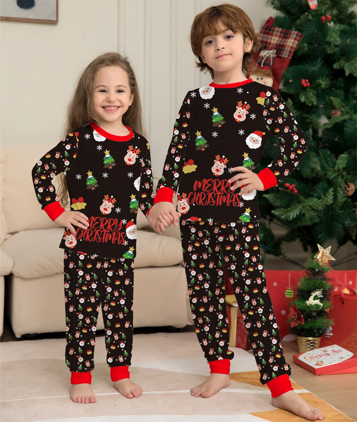 Christmas Family pajamas  Christmas baby jumpsuit + dog suit