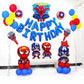 Spiderman Balloons Number Birthday Party Decorations Boy Kids Gifts