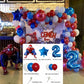 Spiderman Balloons Number Birthday Party Decorations Boy Kids Gifts