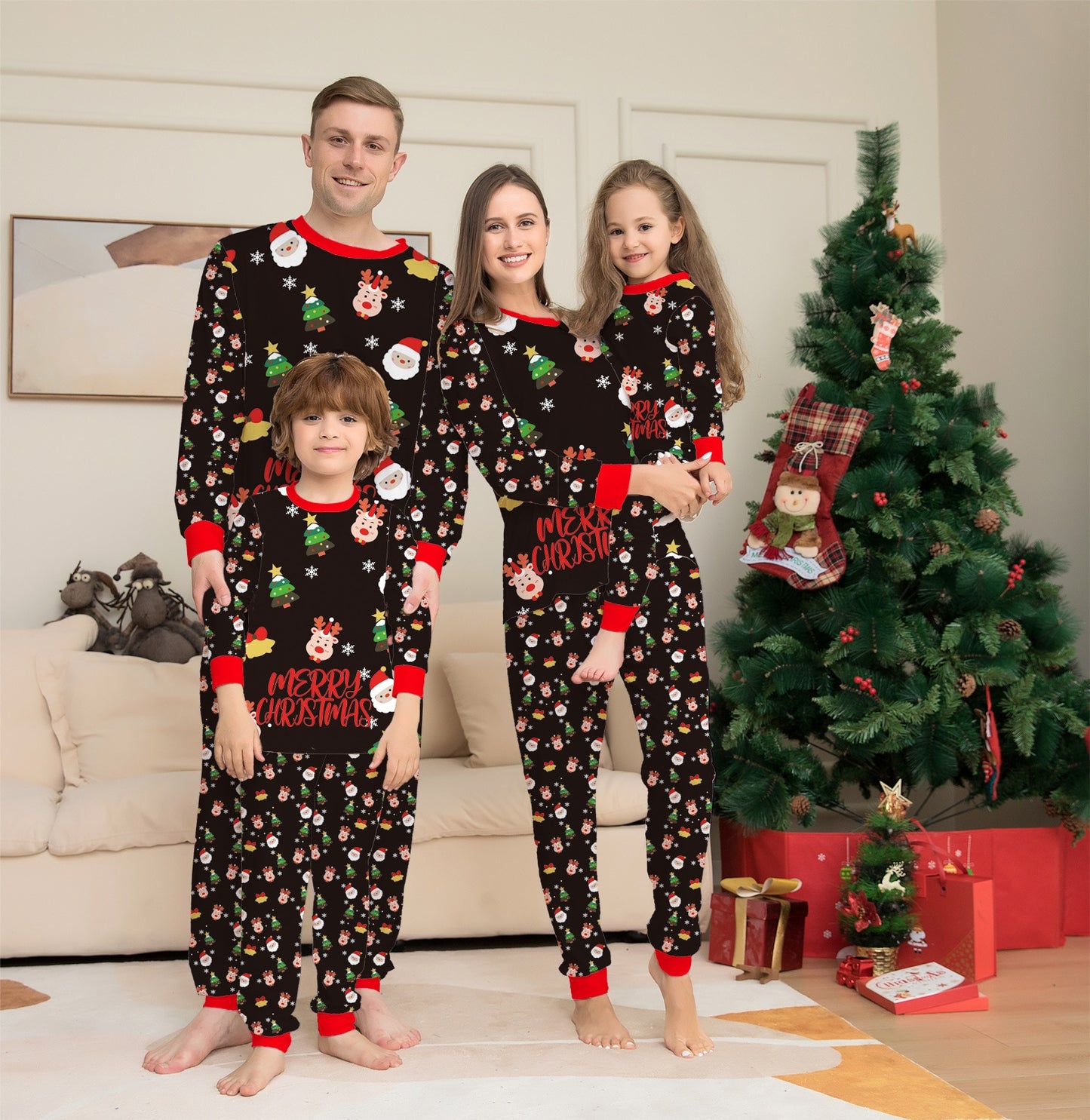 Christmas Family pajamas  Christmas baby jumpsuit + dog suit