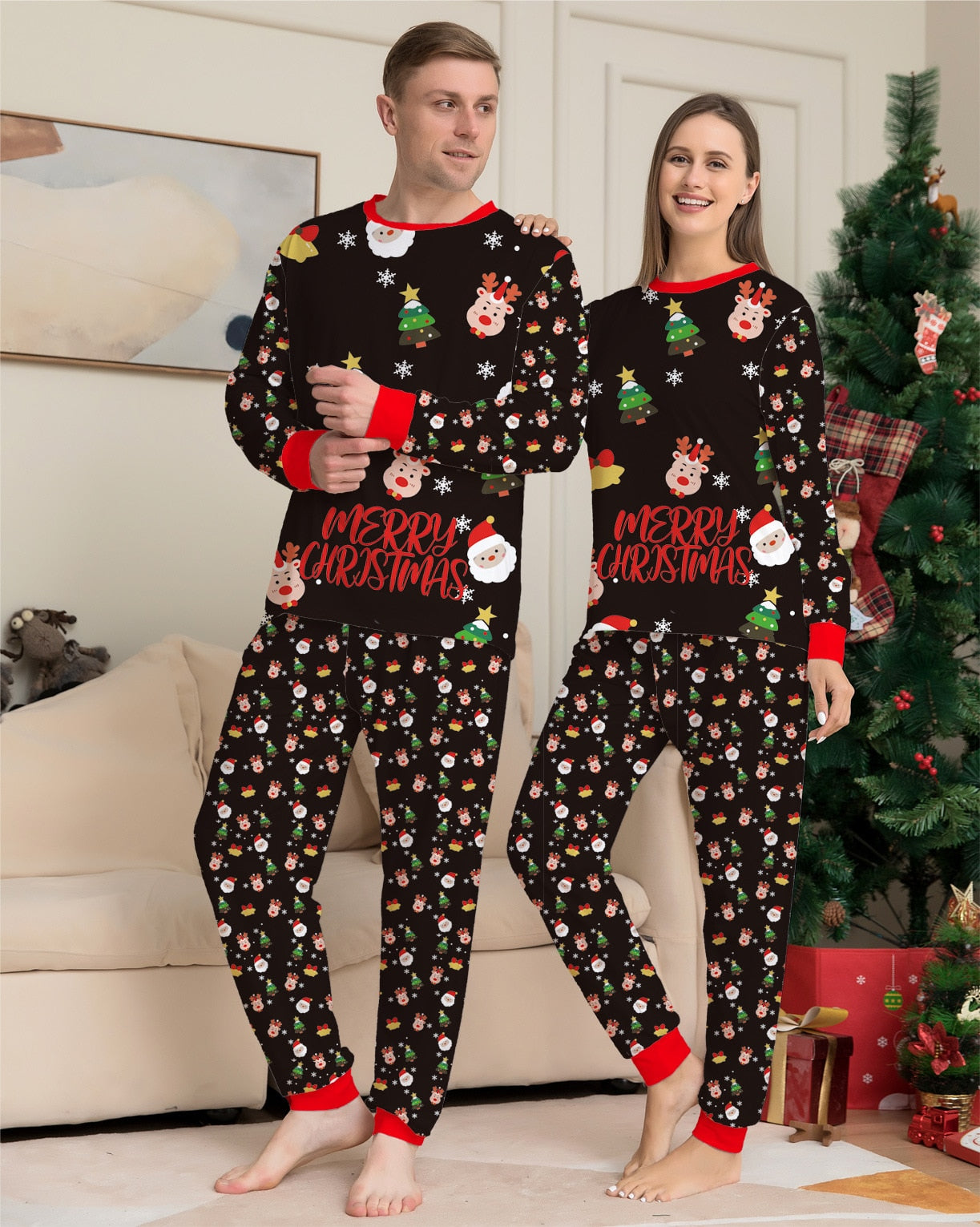 Christmas Family pajamas  Christmas baby jumpsuit + dog suit