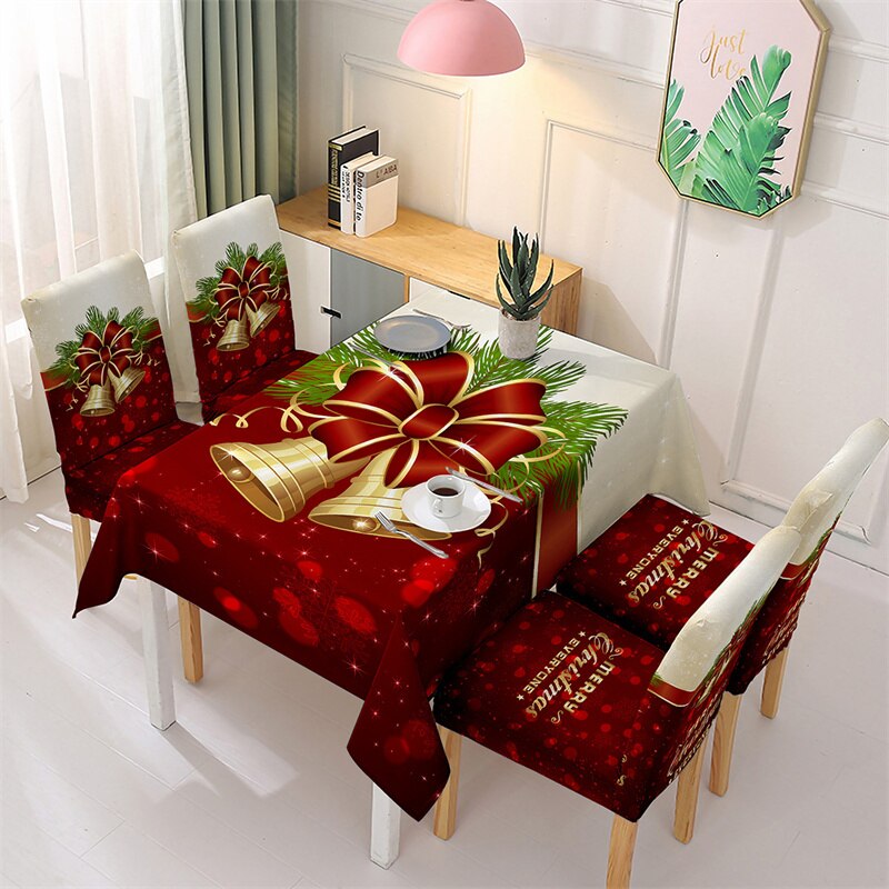 Christmas tablecloth and chair covers