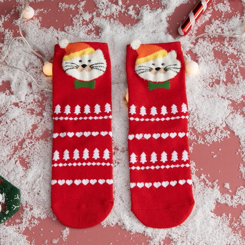 Cartoon Christmas stocking women Christmas gift New Year