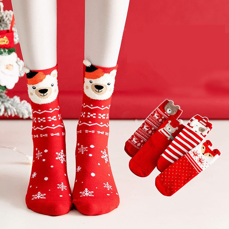 Cartoon Christmas stocking women Christmas gift New Year