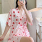 New Summer Women Pajama Sets Short Sleeve