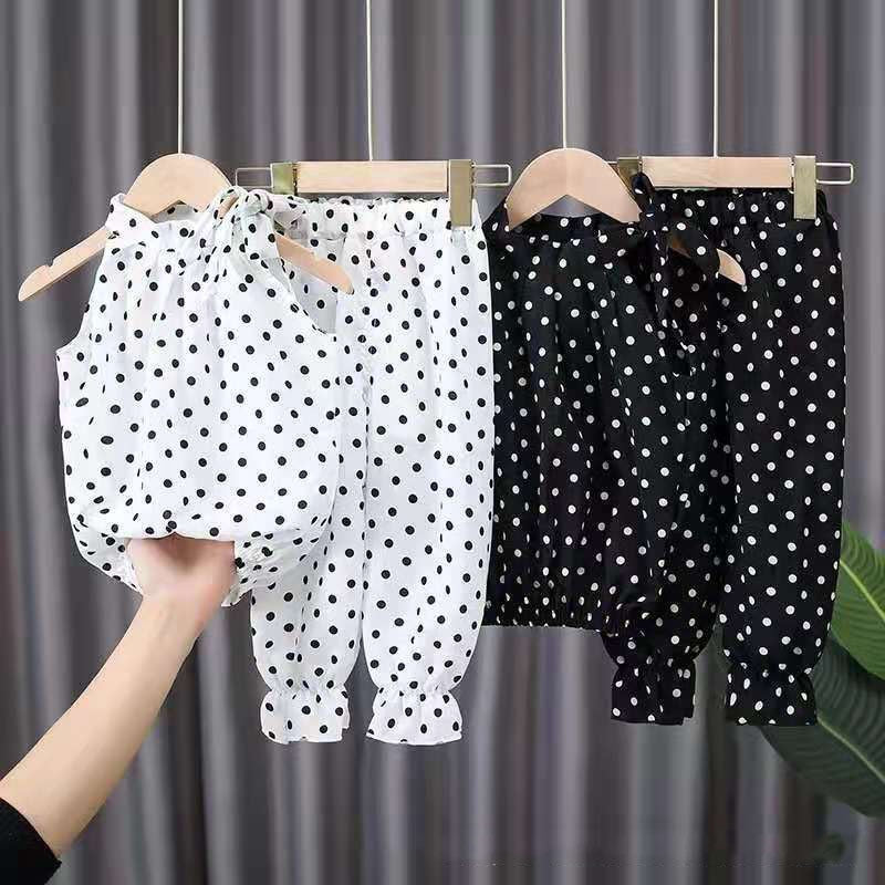 2PCS Baby Girls Clothing Sets  Shirts+Pants Outfits Children Casual Suits