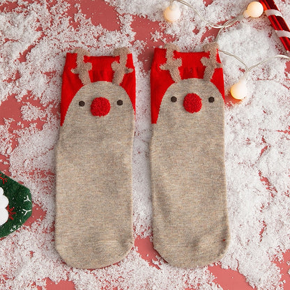 Cartoon Christmas stocking women Christmas gift New Year