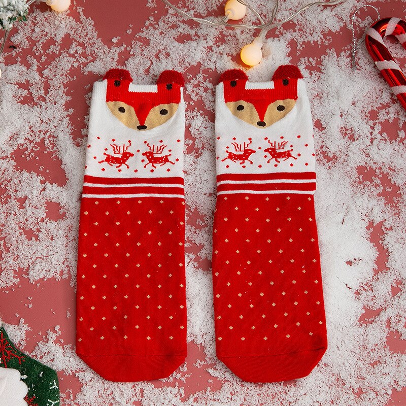 Cartoon Christmas stocking women Christmas gift New Year