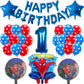 Spiderman Balloons Number Birthday Party Decorations Boy Kids Gifts